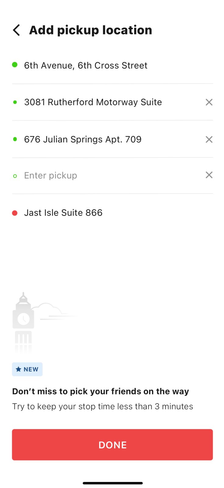 Booking a ride on Taxiangel