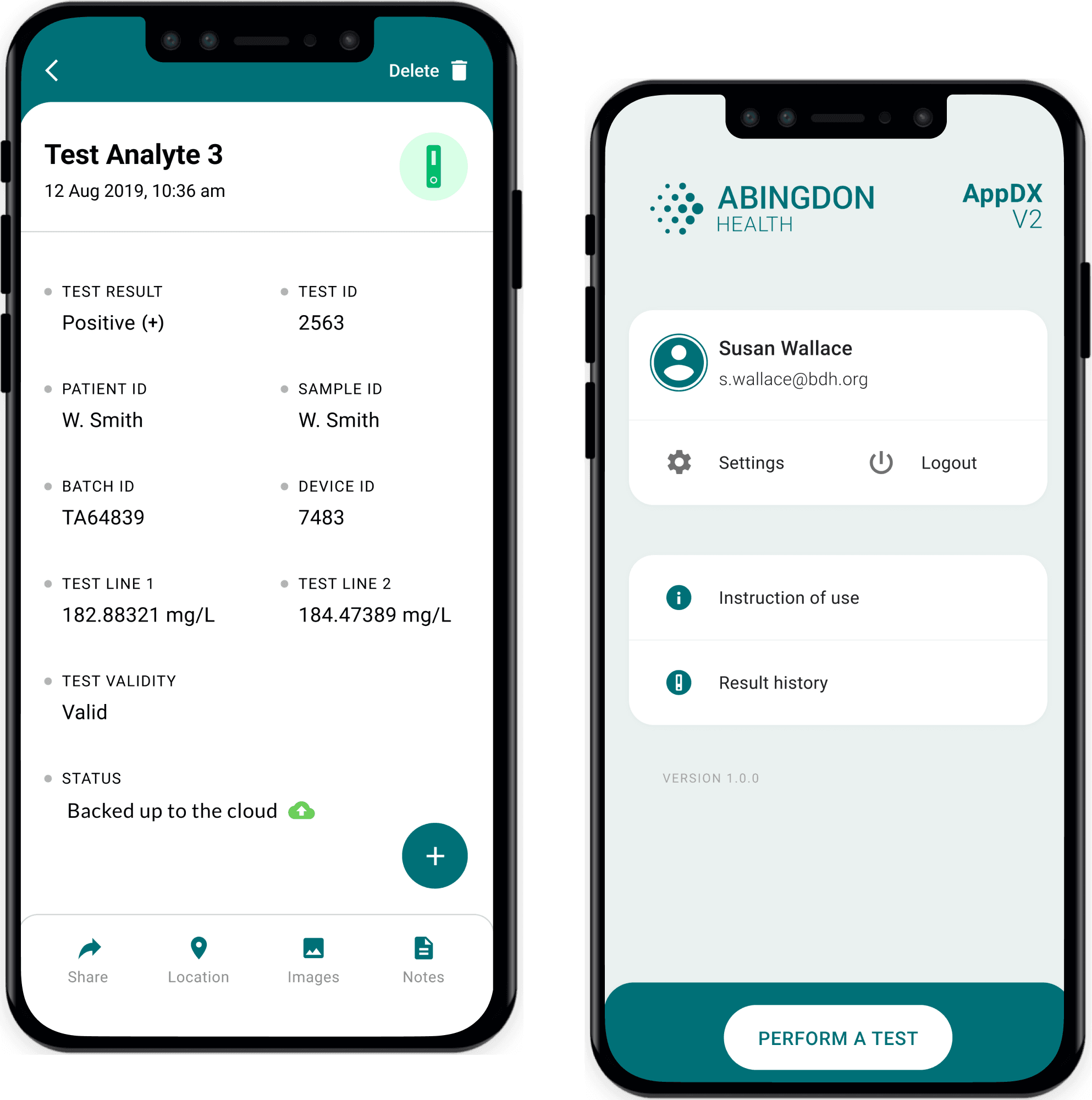 Enabling remote self-test detection with AppDX app