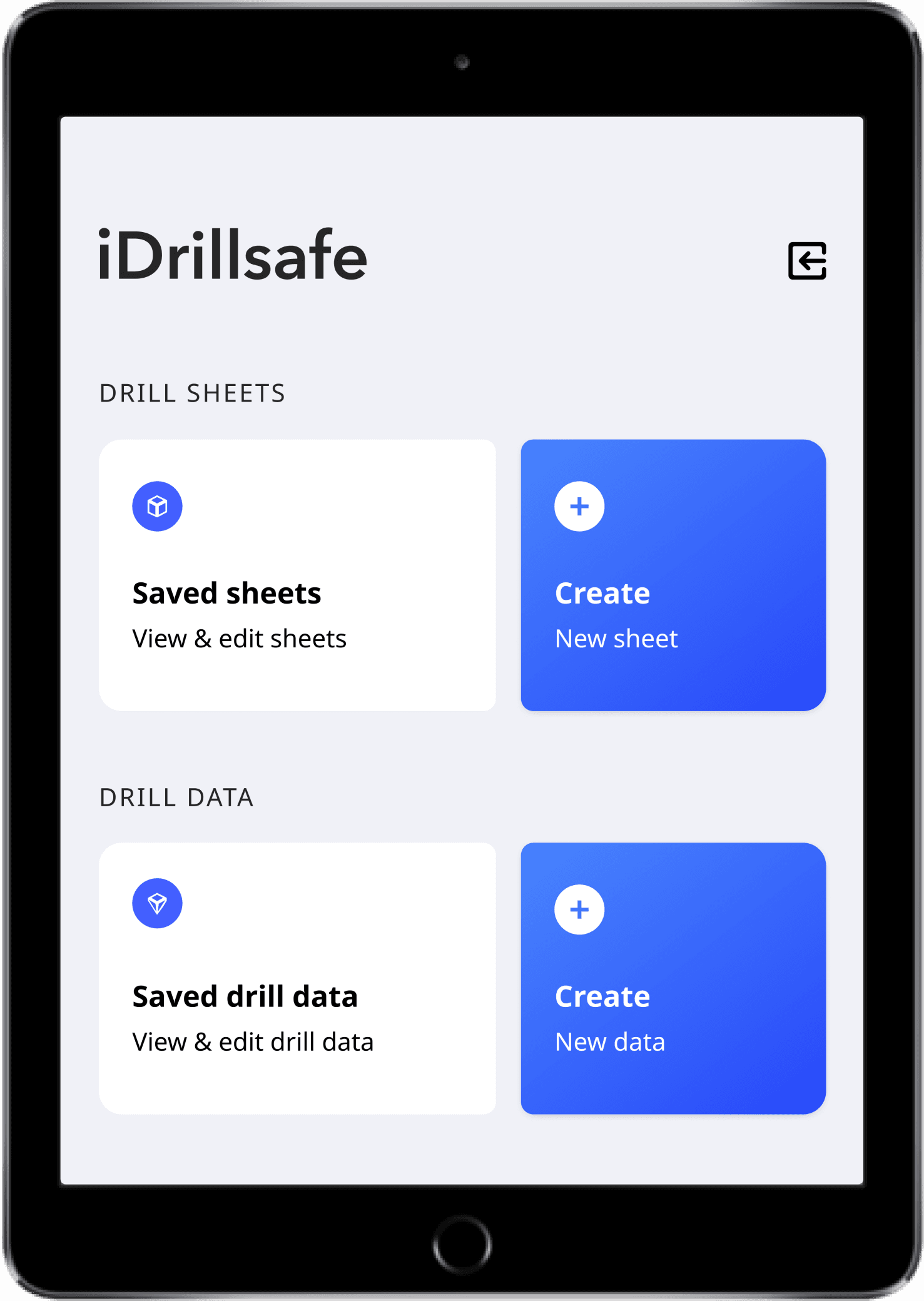 iDrillsafe tablet app features