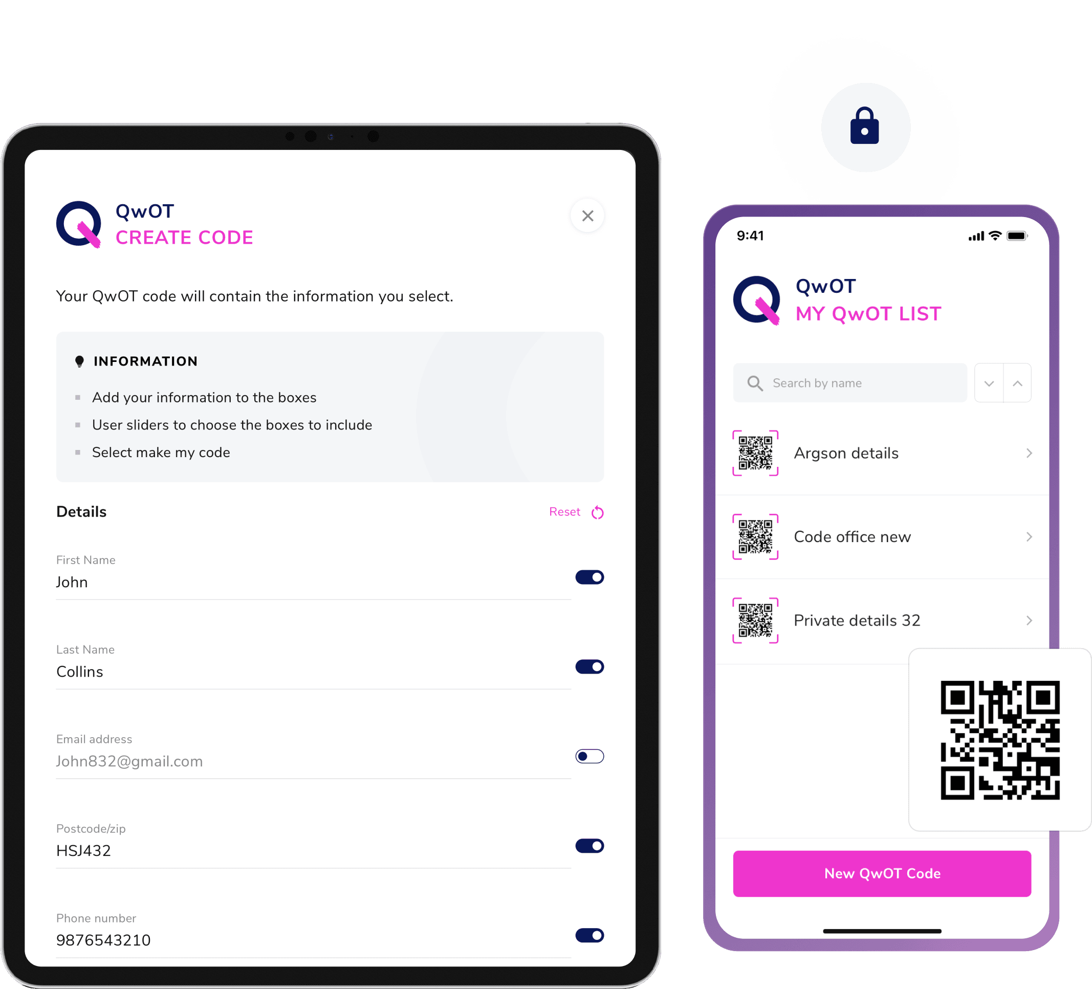 QwOT app built by Thumbmunkeys