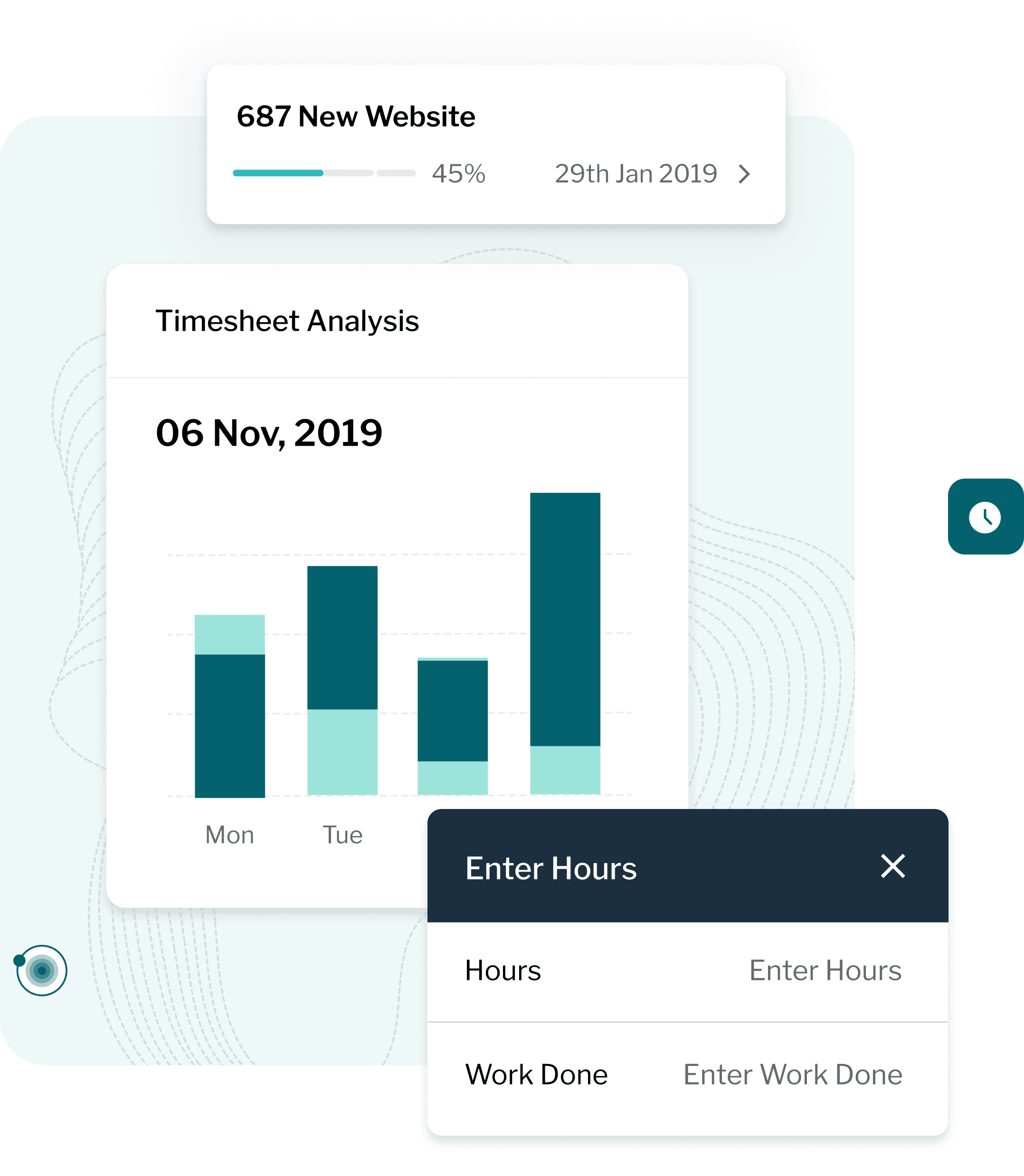 Activity tracking and job costing on Synergist app