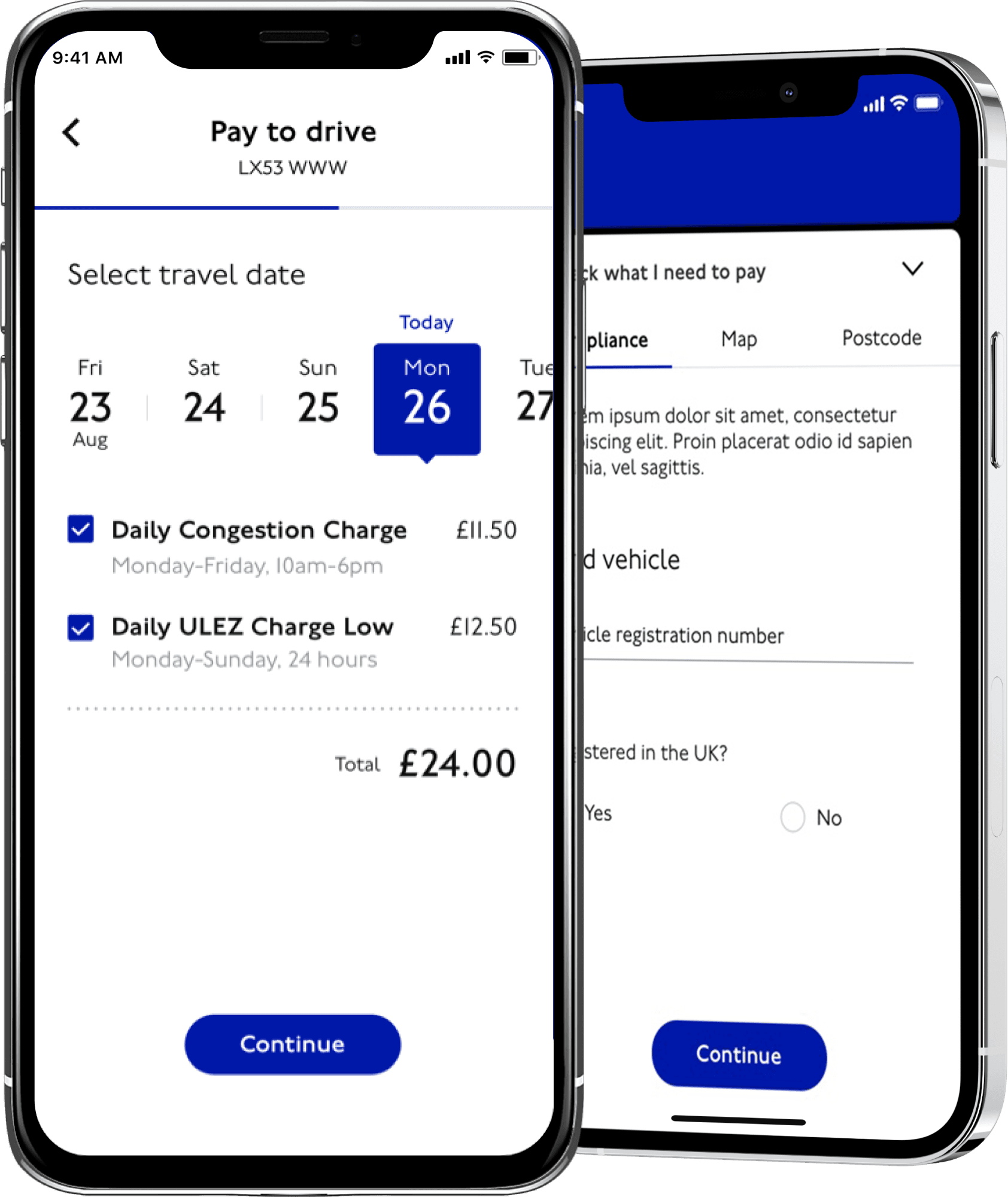 The TfL Pay to Drive app for effortless driving charge payments in London